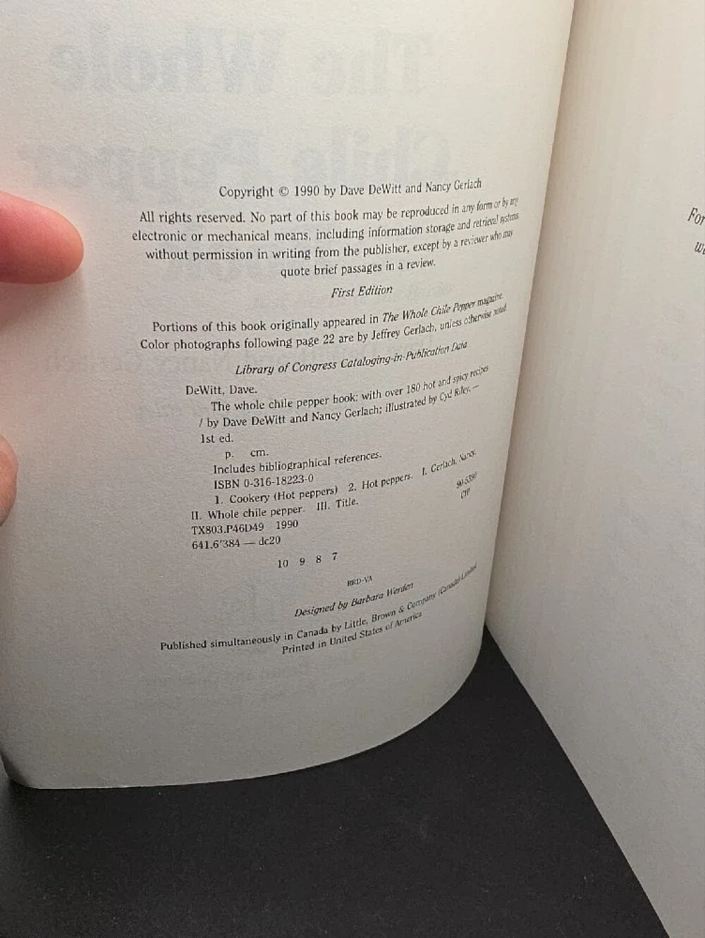 The Whole Chile Pepper Book — Cookbook in Red & Green, 373 Pages